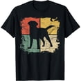 thumbnail image 1 of Square Retro Labrador Owner Gift Golden Black Lab Dad Mom T-Shirt, 1 of 4