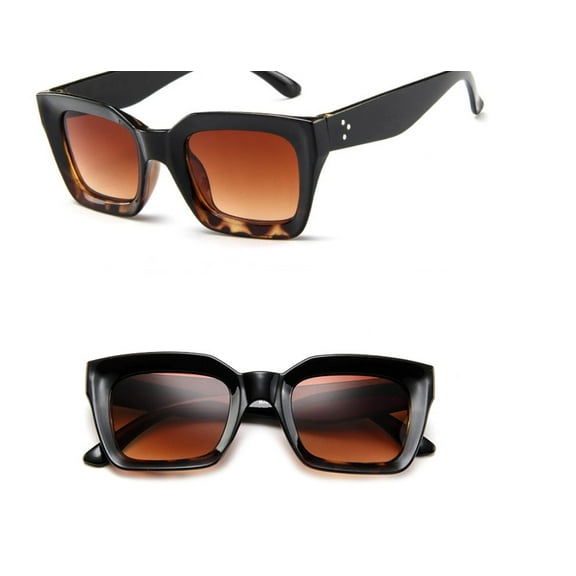 Square Sunglasses Retro Fashionable Eye Protection and Decoration for Men and Women Universal Fit Multicolor Glasses