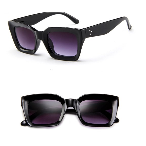 Square Sunglasses Retro Fashionable Eye Protection and Decoration for Men and Women Universal Fit Multicolor Glasses