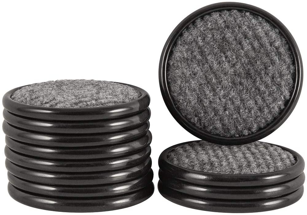 Square Reusable Carpet Bottom Furniture Caster Cups Protect Hardwood
