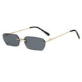 thumbnail image 1 of Rimless Square Sunglasses for Men and Women Metal Frame Strong Durable Eyewear UV400 Protection Fashion Shades with PC, 1 of 2