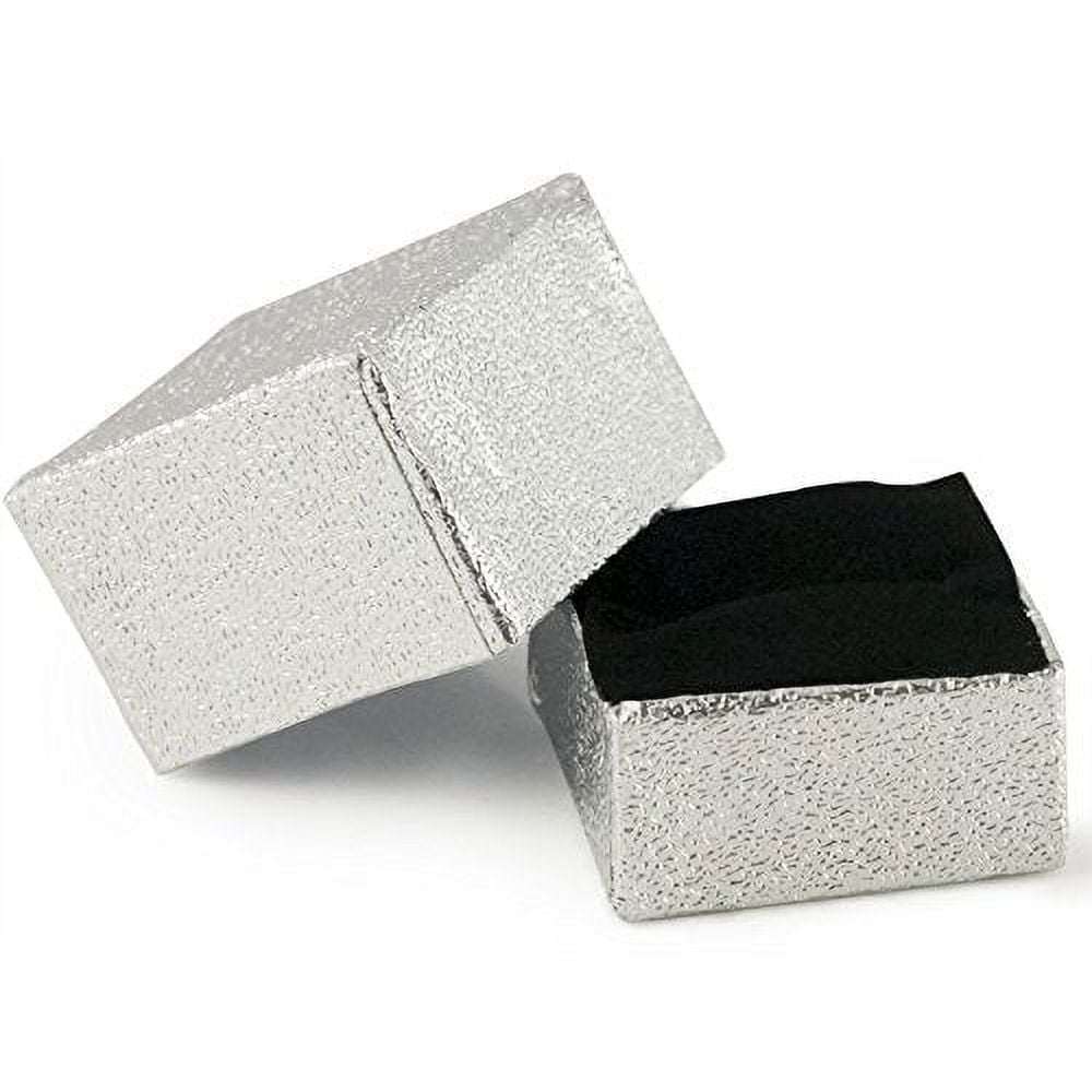 Square Ring Box - Silver (Case of 100) - Walmart.com