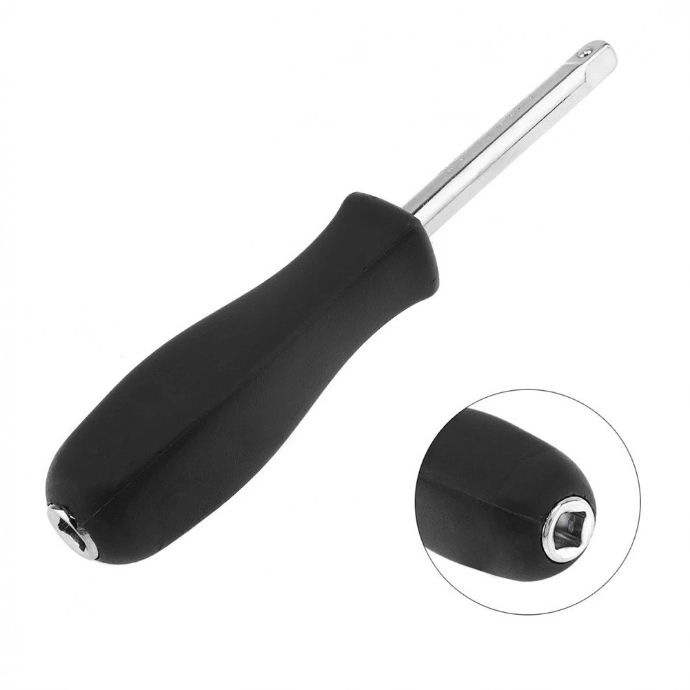 Square Handle Rod Square Rod Connecting Rod Square Rubber Handle 6.3mm Black Bottom Hole ...