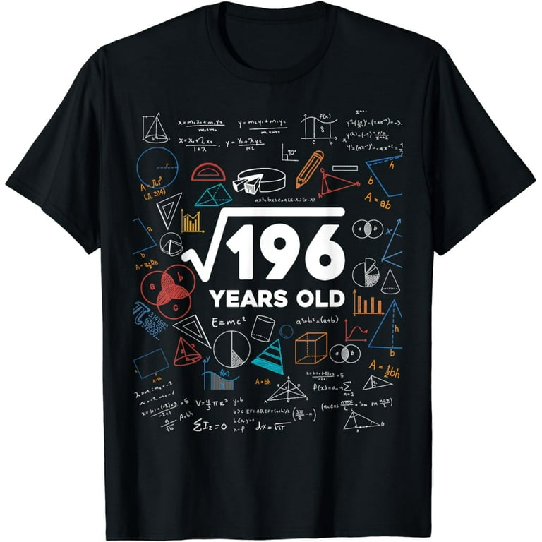 Square Root Of 196 14 Yrs Years Old 14th Birthday T-Shirt Square Root Of 196 14 Yrs Years Old 14th Birthday T-Shirt