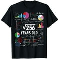 thumbnail image 1 of Square Root Of 256 16th Birthday 16 Year Old Math Nerd T-Shirt, 1 of 4