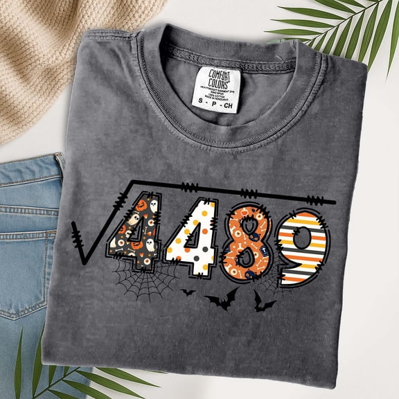 Square Root Of 4489 Meme T-Shirt, Funny Halloween Shirt, Halloween Teacher Gift, Slang Math Teacher Tee