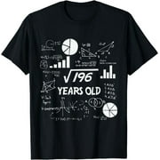 Square Root Sensation: Unveil the Magic of 196 on this Striking Tee!