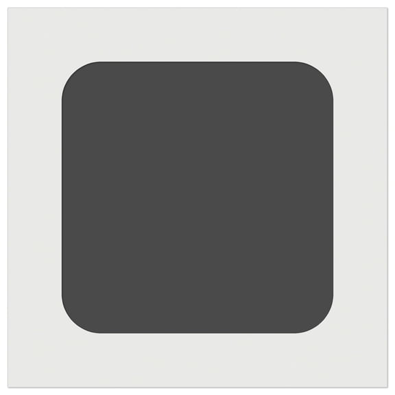 Square Rounded Corners DIY Cookie Wall Craft Stencil - 3.5 Inch