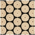 thumbnail image 1 of Contemporary Rug - Rodeo Drive Wool Pile -Black/White-Color:Black/White,Design:Contemporary,Shape:Square,Size:6'L x 6' W, 1 of 3