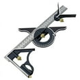 thumbnail image 1 of Square Ruler Adjustable Sliding Combination Square Ruler Multifunction Measure Tool Angles Ruler Woodworking Square, 1 of 8