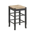 thumbnail image 1 of Square Rush Backless Counter Stool – Charcoal Grey Finish, 1 of 5
