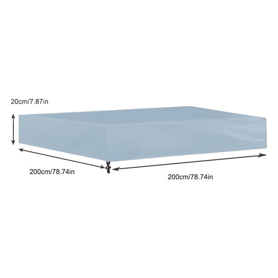 Square Sandboxes Sandpit Cover, 210D Waterproof Duty Sandbox With Cover