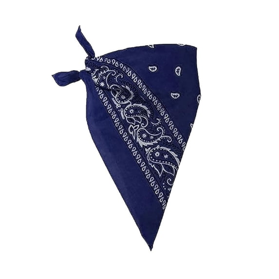 Square Satin Bandanas for Women Paisley Head Scarves Breathable Neck Hair Wrap Lightweight Soft Headwear Headband Blue 21.65x21.65 Inches