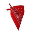 thumbnail image 1 of Square Satin Bandanas for Women Paisley Head Scarves Breathable Neck Hair Wrap Lightweight Soft Headwear Headband Red 21.65x21.65 Inches, 1 of 4