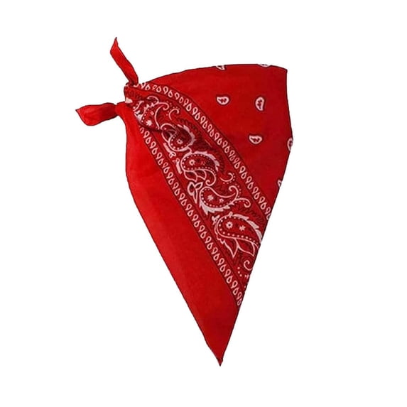 Square Satin Bandanas for Women Paisley Head Scarves Breathable Neck Hair Wrap Lightweight Soft Headwear Headband Red 21.65x21.65 Inches