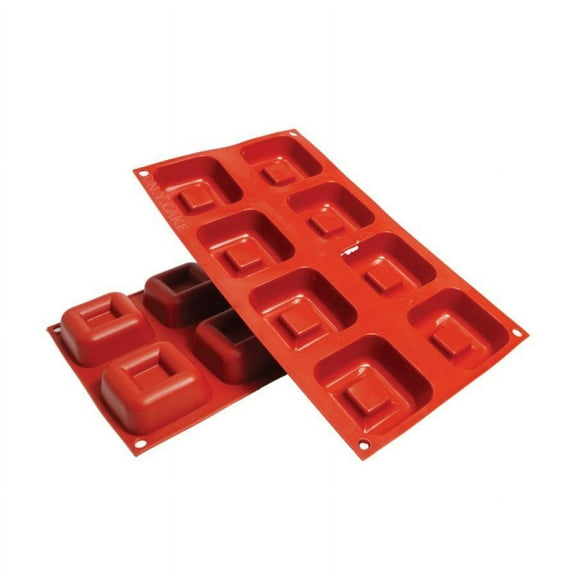 Square Savarin Silicone Baking Mold 2.5 Ounce