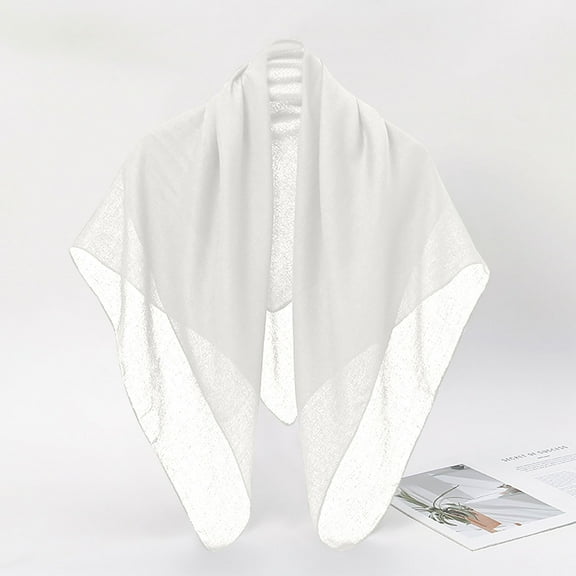 Square Scarf Under $5! Yannianjz Women's Solid Color Square Headscarf 90x90cm, Simple Ethnic Head Wrap for Southeast Asian Style, Lightweight Cotton Scarf for Hijab and Turban