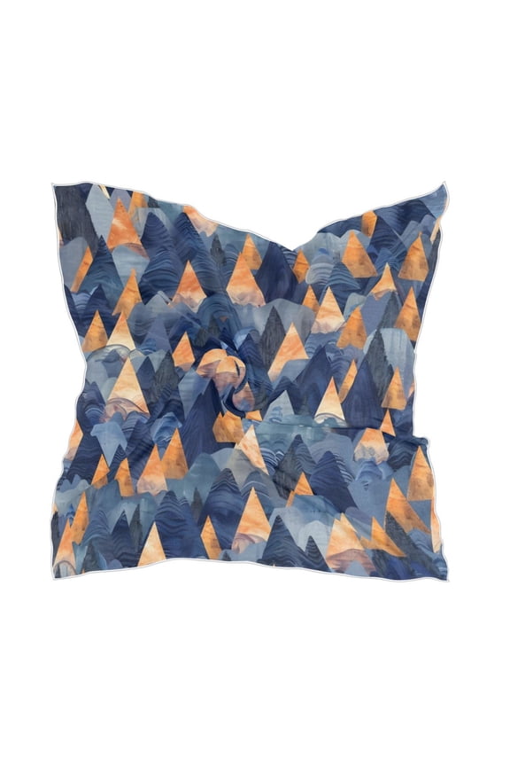 Square Scarf Headscarf Shawl Printed Scarf 23.6223.62 Inches Fashionable Decorative Scarf Coloured Hill