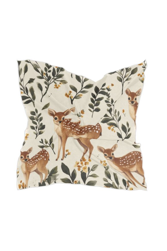 Square Scarf Headscarf Shawl Printed Scarf 23.6223.62 Inches Fashionable Decorative Scarf Lovely Deer