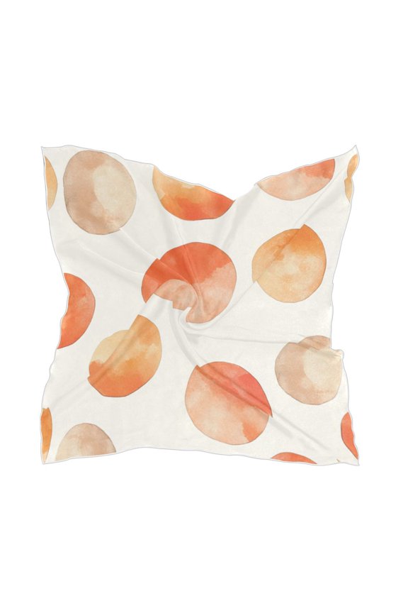 Square Scarf Headscarf Shawl Printed Scarf 23.6223.62 Inches Fashionable Decorative Scarf Super Cute Dots