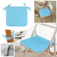 thumbnail image 1 of Square Seat Cushion Chair Pad Covers Square Strap Garden Chair Pads Seat Cushion for Outdoor Bistros Stool Patio Dining Room 15x15nch, 1 of 5