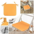thumbnail image 1 of Square Seat Cushion Chair Pad Covers Square Strap Garden Chair Pads Seat Cushion for Outdoor Bistros Stool Patio Dining Room 15x15nch, 1 of 5