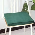 thumbnail image 1 of Square Seat Cushion with Velvet Cover 40x40x3 Inch 50D High Resilience Foam Sponge Core Non Slip Base for Sofa Window Seat Tatami Furniture 1 Count, 1 of 2