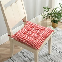 Square Seat Pad Chair Cushion Dining Room Kitchen Decor Sofa Pillow Tie On Chair(Red,40cm/1PC)