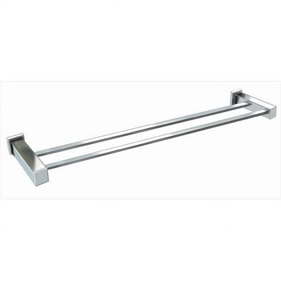 Square Series 24 In. Double Rail Towel Bar
