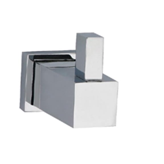 Square Series Single Robe Hook - Chrome