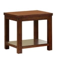 thumbnail image 1 of Square Shaped End Table with Open Bottom Shelf Brown - Saltoro Sherpi, 1 of 6