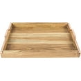 thumbnail image 1 of Square Shaped Wooden Tray (17.75 x 13.85 x 1.75 Inches), 1 of 1