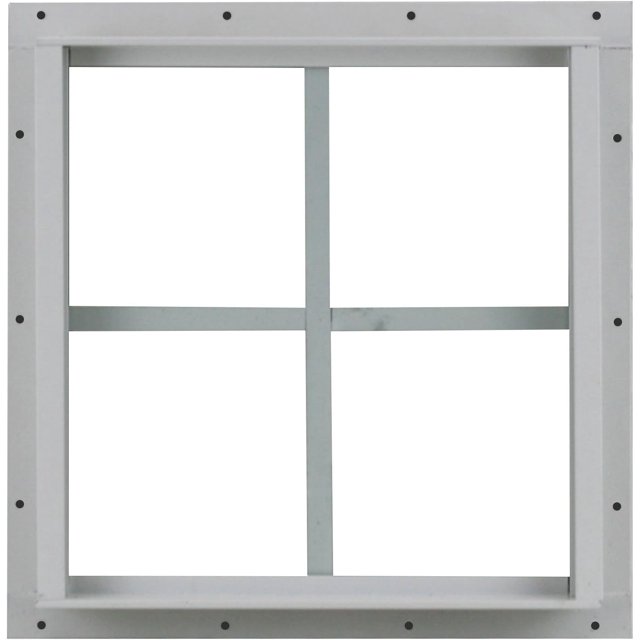Square Shed Window 16" x 16" White Flush, Playhouse Window
