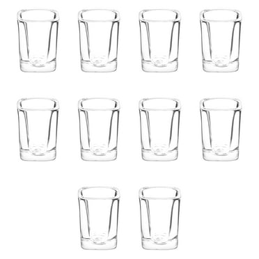 Square Shot Glasses by ARC 2 oz. Set of 10, Bulk Pack - Great for Weddings, Birthdays, Parties, Indoor & Outdoor Events - Clear