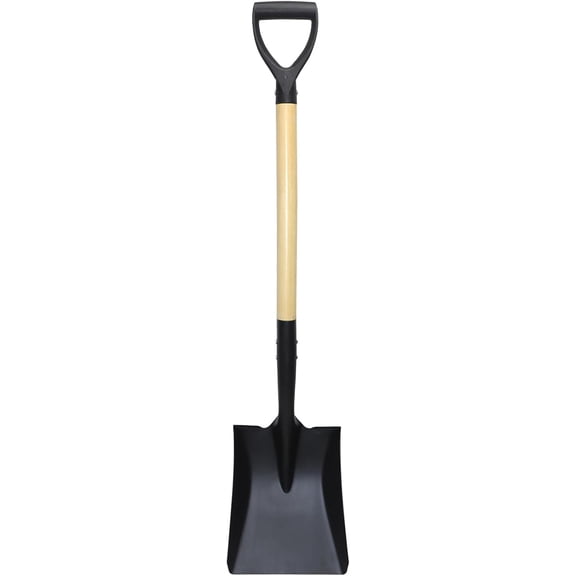 Square Shovel, Shovels for Digging with D-Handle, Overall 41-Inch Long Garden Shovel, Transfer Shovel, Snow Shovel for Car, Garden Tools