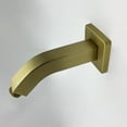 thumbnail image 1 of Square Shower Arm with Flange, 1/2 NPT Tapered Threads, Rain Shower Head Arm, Wall Mount Shower Extension Arm, 1 of 10