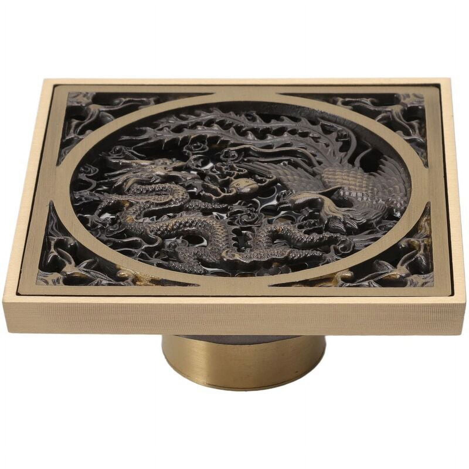 Square Shower Floor Drain, Antique European Style Shower Drain with