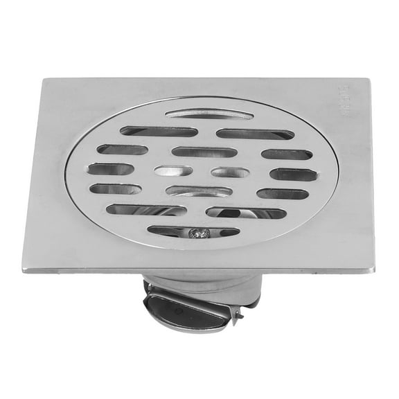 Square Shower Floor Drain, Stainless Steel Dual Purpose Self Sealing Washing Machine Floor Strainer with Removable Grate for Garage Basement Toilet [use separately]