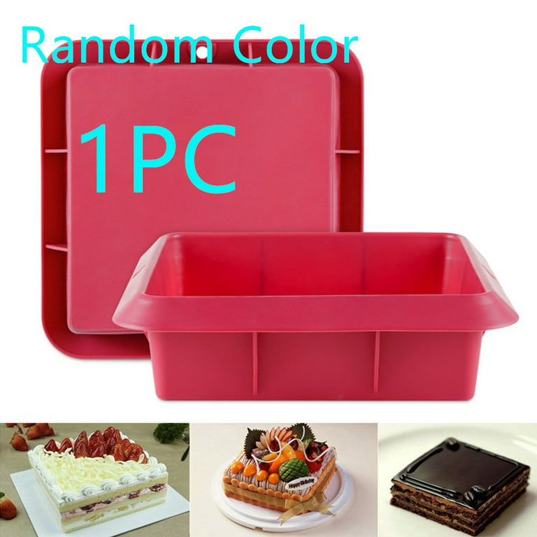 1pc Home Use Silicone Square Cake Mold, Suitable For Bakery Baking