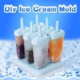 thumbnail image 1 of Square Silicone Popsicle Mold, 6-Cavity With Lid Non-Stick Mold, Food Grade Reusable Ice Pop Mold for Homemade Popsicle Ice Cream Home Kitchen, 1 of 8