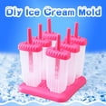 thumbnail image 1 of Square Silicone Popsicle Mold, 6-Cavity With Lid Non-Stick Mold, Food Grade Reusable Ice Pop Mold for Homemade Popsicle Ice Cream Home Kitchen, 1 of 8
