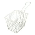 thumbnail image 1 of Met Lux Square Silver Stainless Steel Small Mini Fryer Basket - Waffle Grid - 6 1/2" x 3 1/4" x 4" - 1 count box, 1 of 3