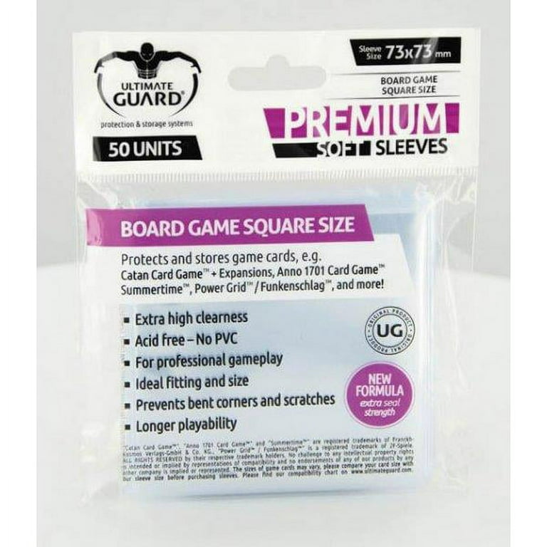 Ultimate Guard Premium Board Game Soft Sleeves - Square (50) Ultimate Guard Premium Board Game Soft Sleeves - Square (50)
