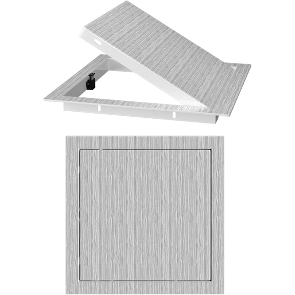 Square Small Plumbing Access Panel 6 8 10 12 14 18 20 24 in, Push-Lock Ceiling Wall Hatch Access Door for Bathroom/Kitchen/Attic/Cabinet(Wood Grain 5,10x10in/25x25CM)