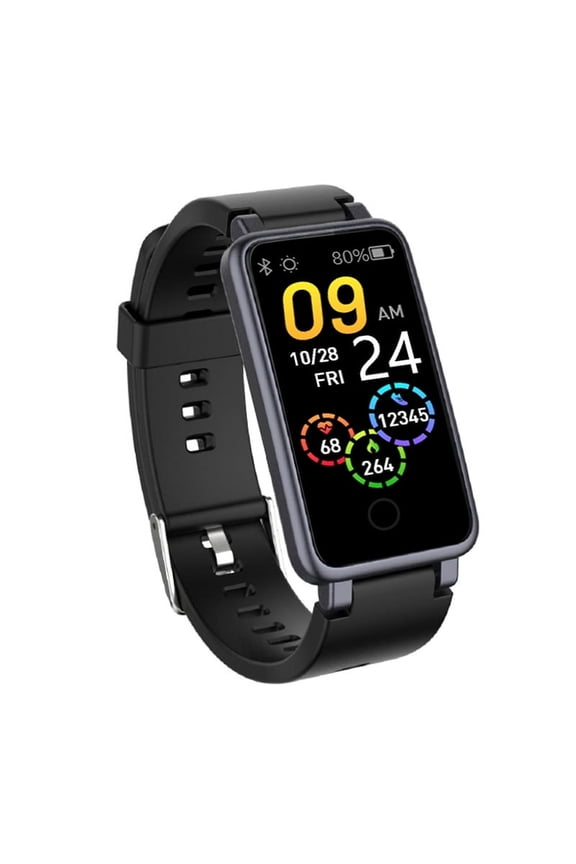 Square Smart Watch with Activity Tracking and Waterproof Design