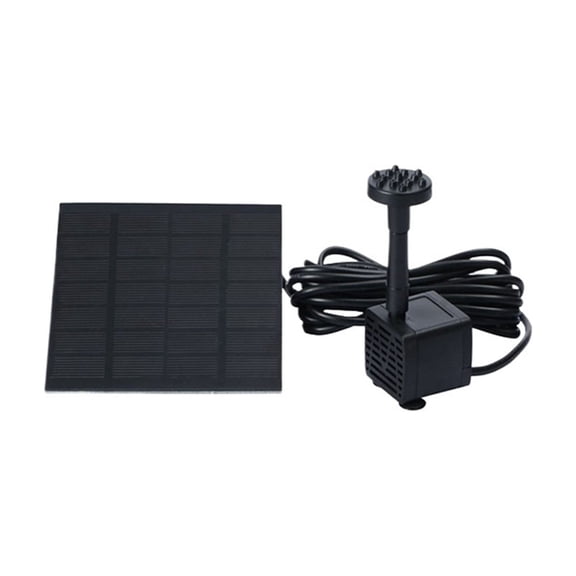 Square Solar Fountain Pump Floating Bird Bath Kit Outdoor Pond Garden Landscape Water Sprayer ,Multi Nozzle Garden Decor