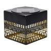 Square Solar Lantern Light, Hollowed-out Atmosphere Light, Wall-Mount Light for Garden Courtyard Balcony