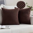 thumbnail image 1 of Square Solid Color Pillow Cover pack of 2 18''x18'', 10 Colors (With or Without Inserts), 1 of 11