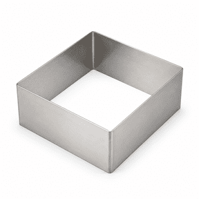 Square Stainless Steel Individual Cake Mousse Mold Baking Ring