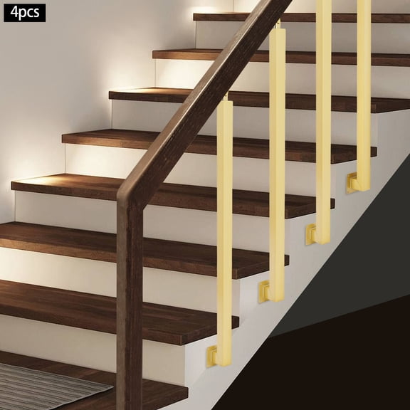Square Stair Baluster Posts, Metal Stair Post, Decorative Railing for Stairs